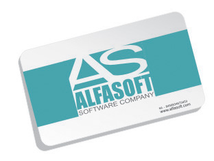 визитка Alfasoft