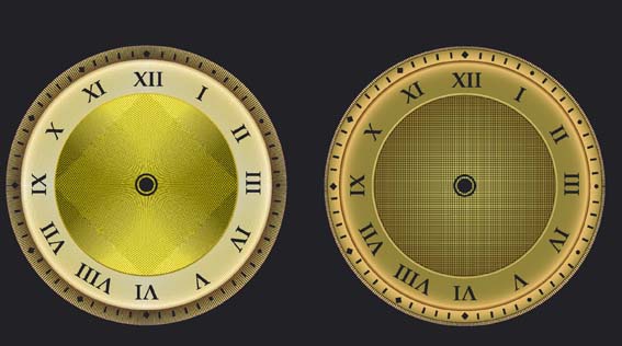 разработака часов для зала с старинном стиле