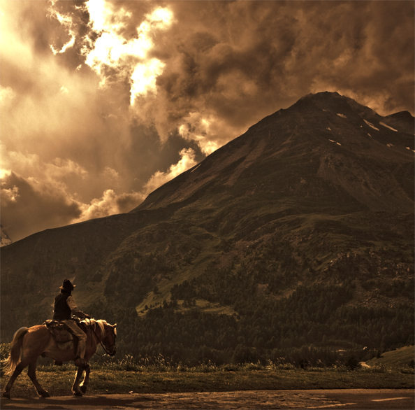 Man on a horse