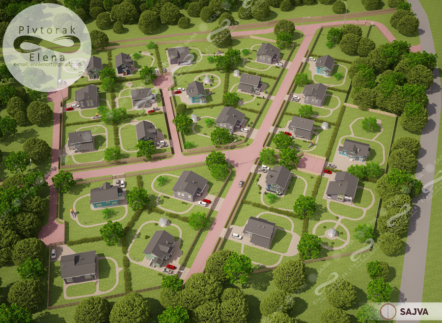 Проектирование генпланов поселков с 3D-визуализацией