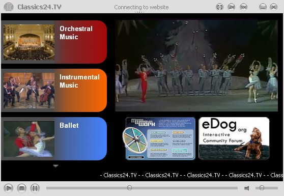 Classics24.TV media player