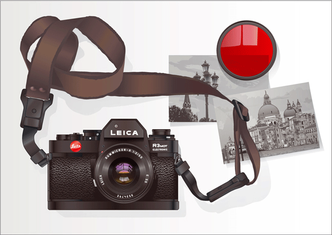 &quot;Leica R3 Mot electronic&quot;. Векторная графика.