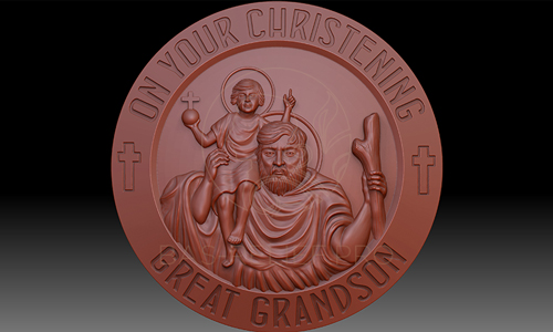 Моделирование медали для 3Д печати.