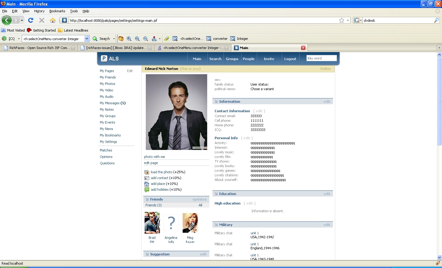 Социальная сеть