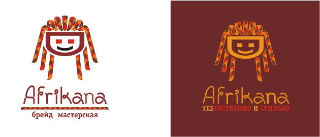 Логотип брейд-мастерской «Afrikana»