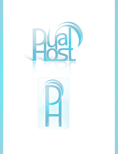 Лого Dualhost в 2 вариациях