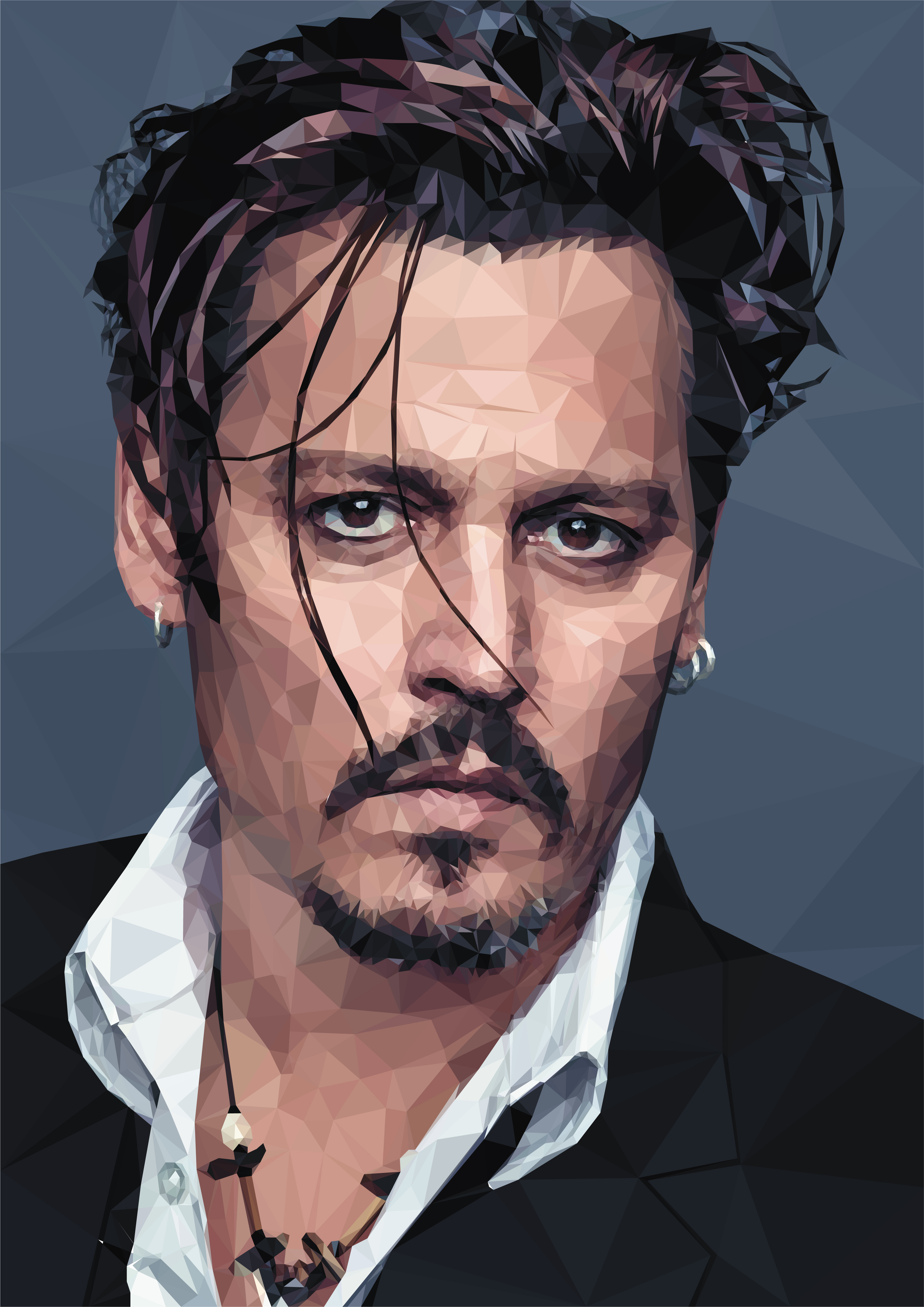 Портреты в стиле Low Poly
