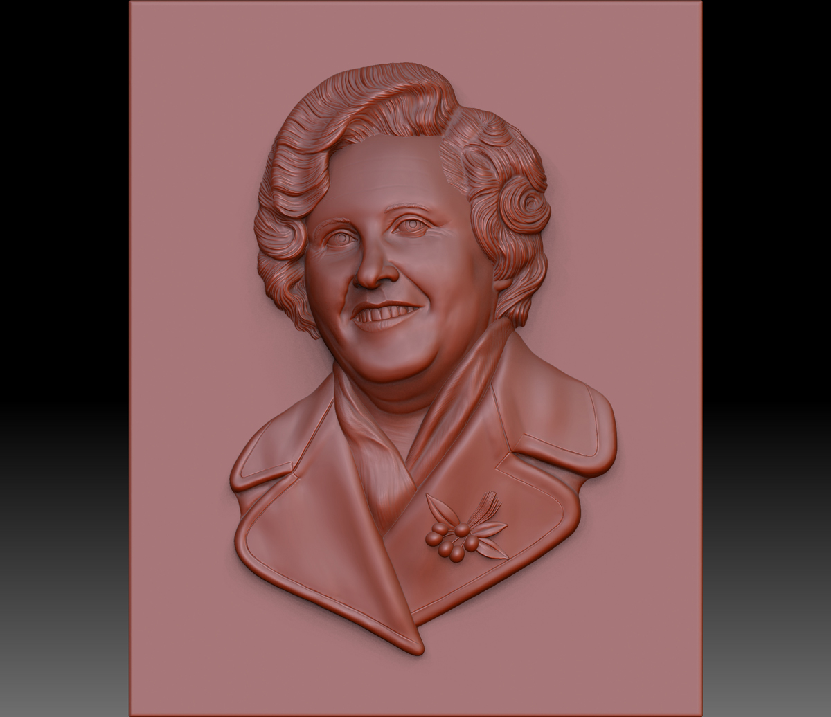 Моделирование портрета для резки на станке с ЧПУ. Частный заказ