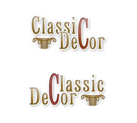 Логотип для сайта о лепнине Classic Decor