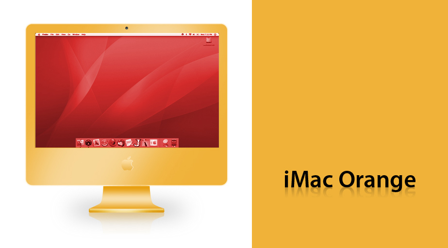 iMac orange. Шутка