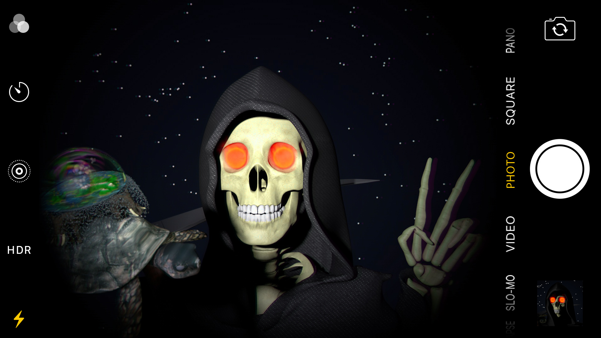 Grim Reaper selfie
