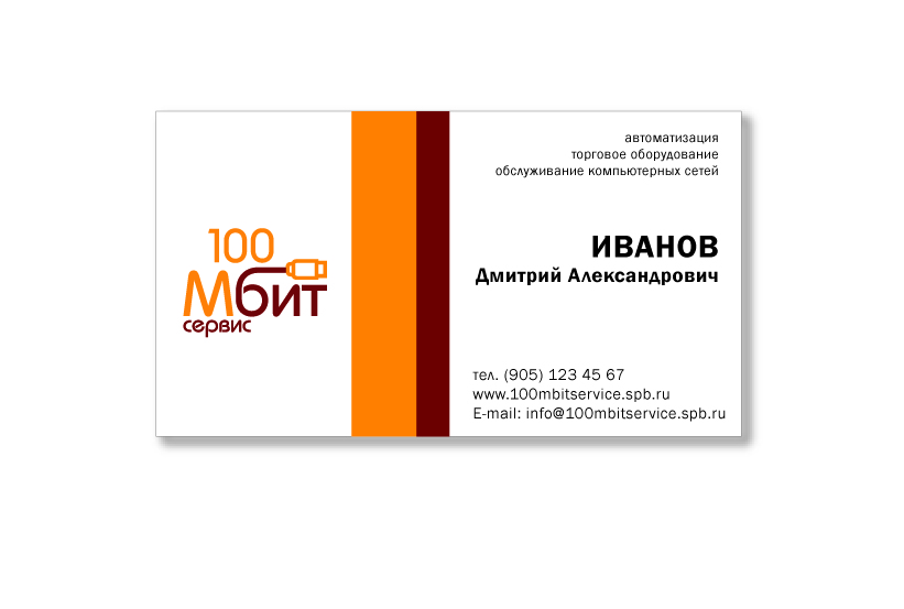 визитка 100 Мбит