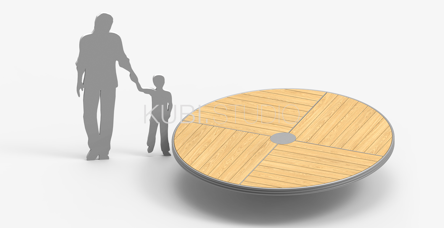 Большая карусель с наклоном