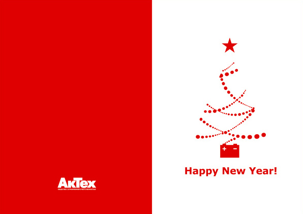 Aktex. New Year Card