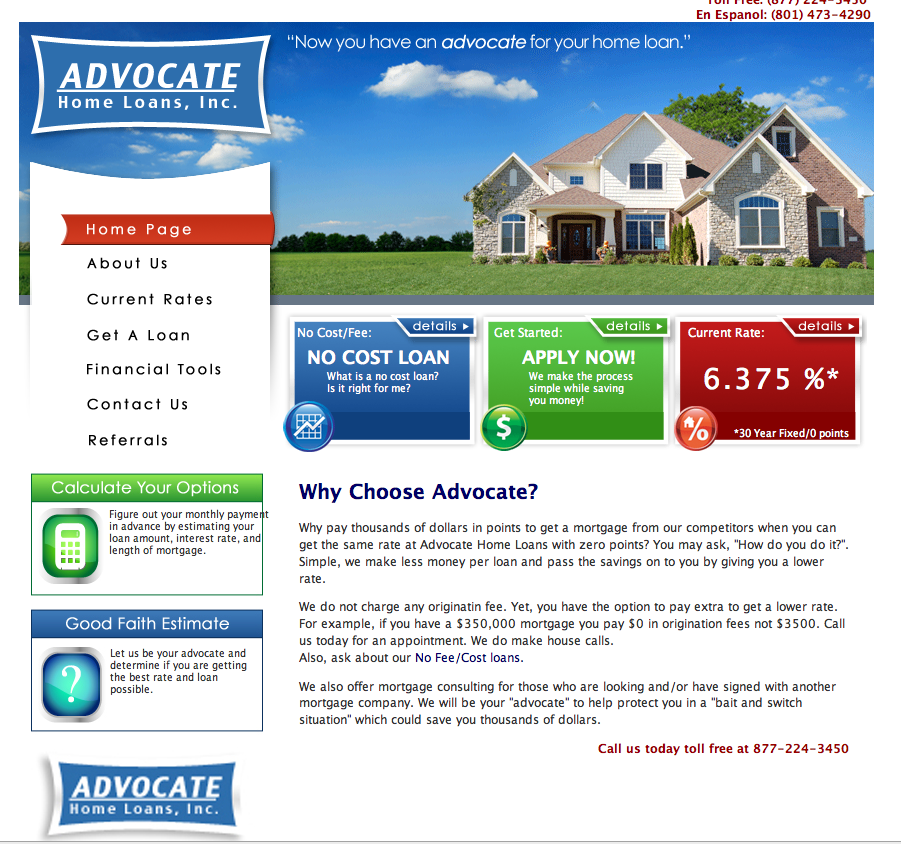 Advocate home loans
