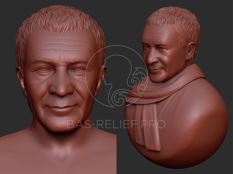 3д моделирование бюста по фото