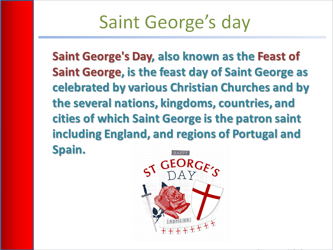 Презентация на тему День святого Джорджа