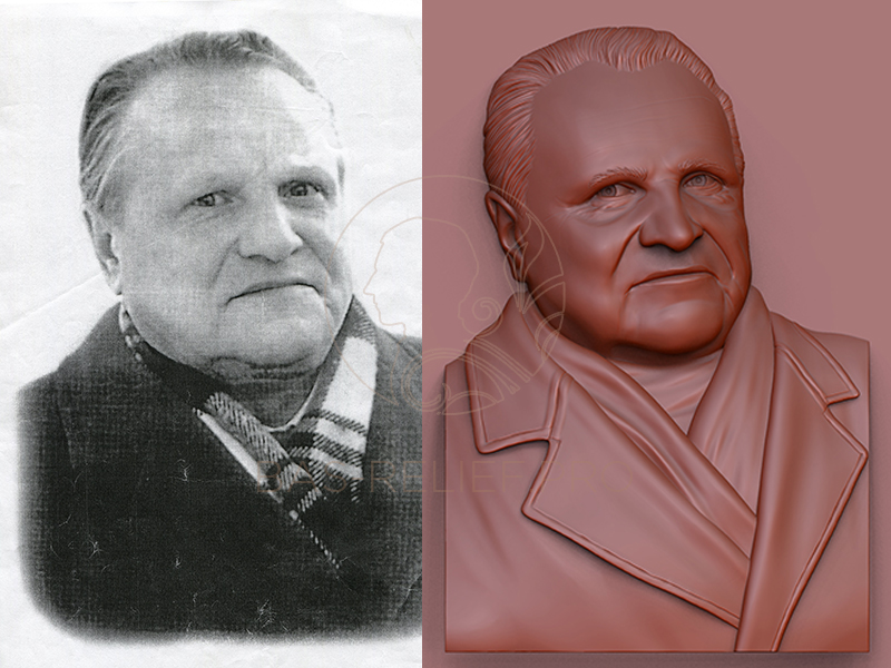 Моделирование 3Д портрета для мемориальной доски