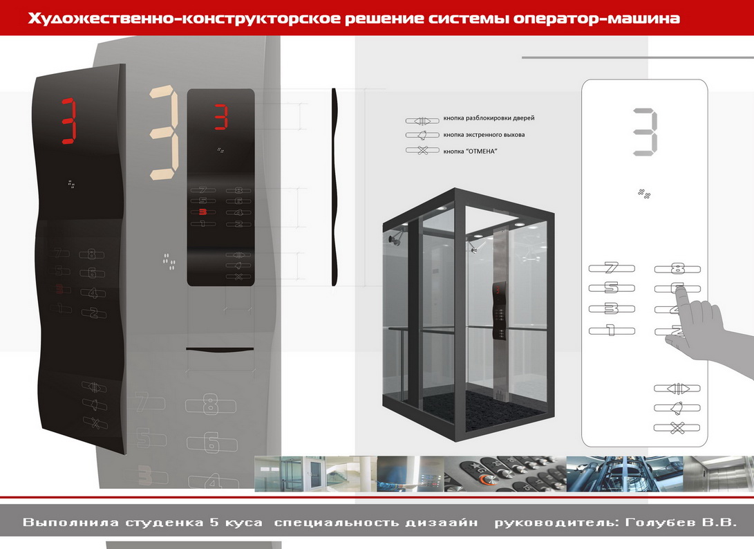 панель управления лифтом