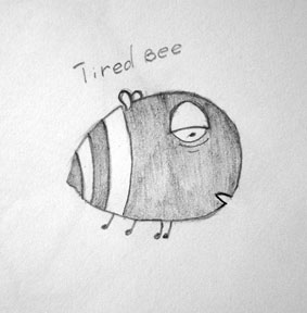 tired bee