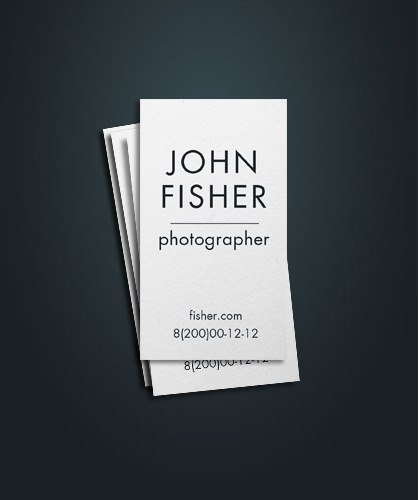 Визитки John Fisher