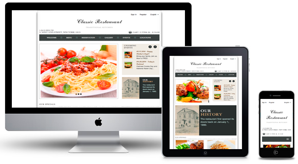 Верстка макета :: Classic Restaurant