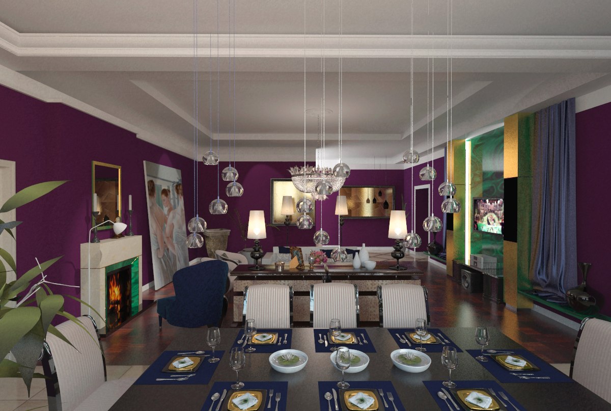 Интерьер гостинной