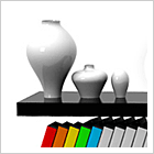 3D дизайн и визуализация журнал. столика и вазы