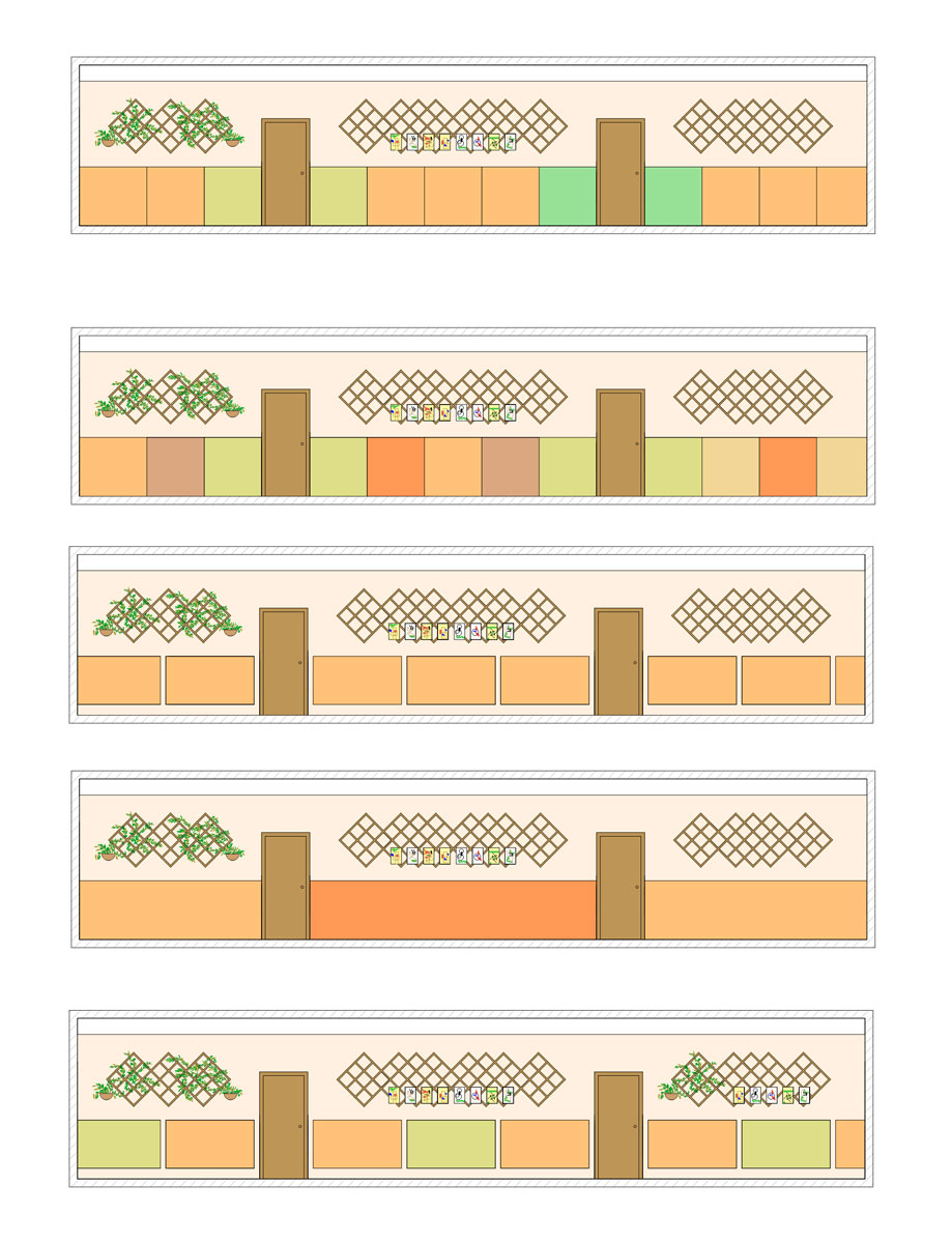 4 школа холл для 1-х классов варианты-4 решения стен