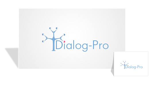 Логотип компании Dialog-pro. Компьютерные сети