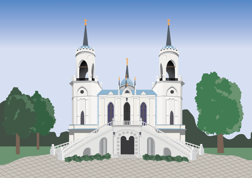 Здание церкви.