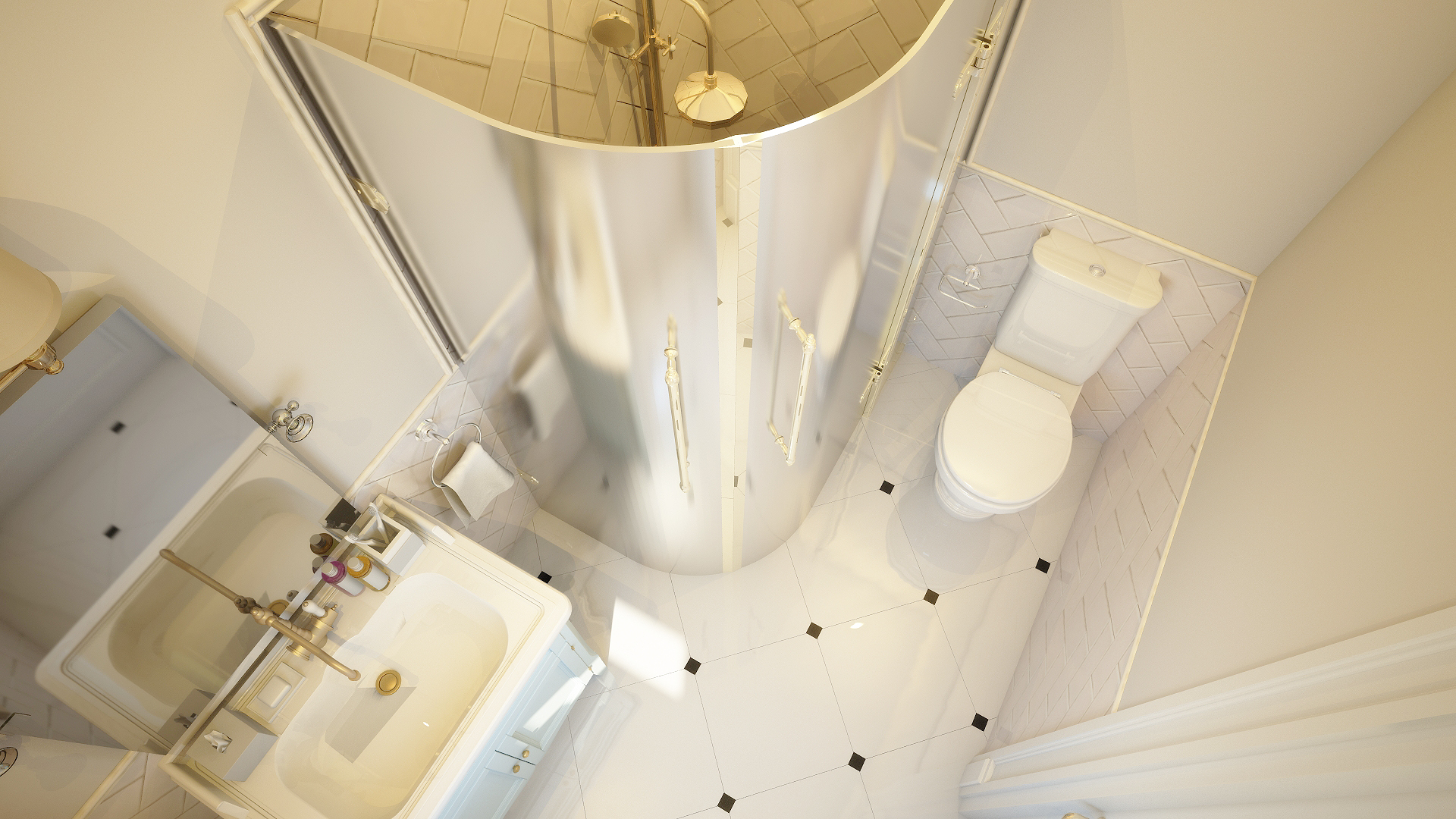 Ванная.Дом в Комарово.