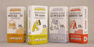 Разработка дизайна упаковки для строительных смесей "Форвард&quot