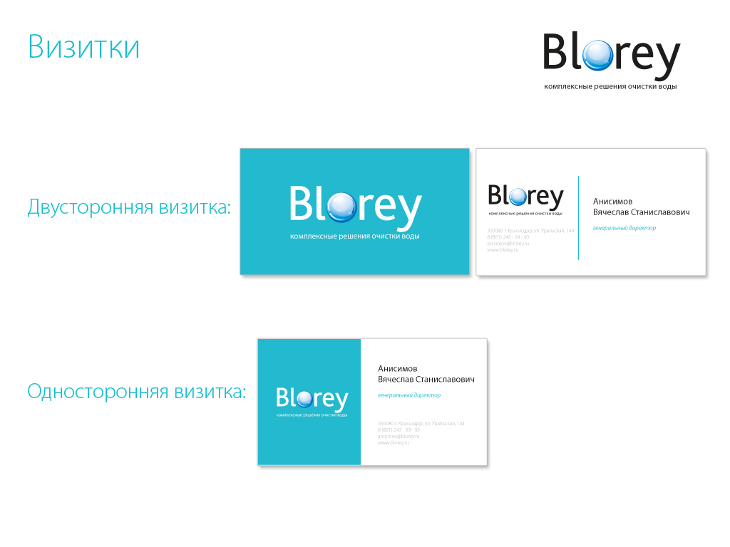 визитки Blorey