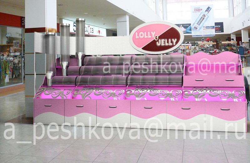 Стойка под диспенсоры «Рико», 3D-Max, Vray, Photoshop