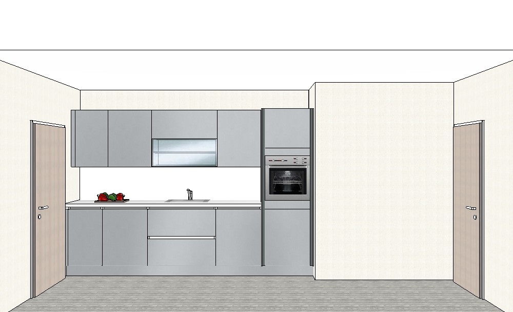 3 проходная кухня левая стена