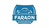 Первый вариант дизайна логотипа автошколы Faraon