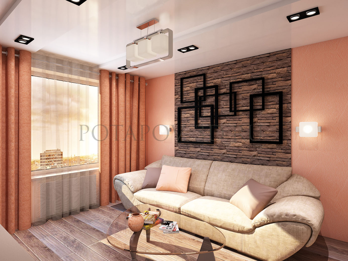 Интерьер трехкомнатной квартиры