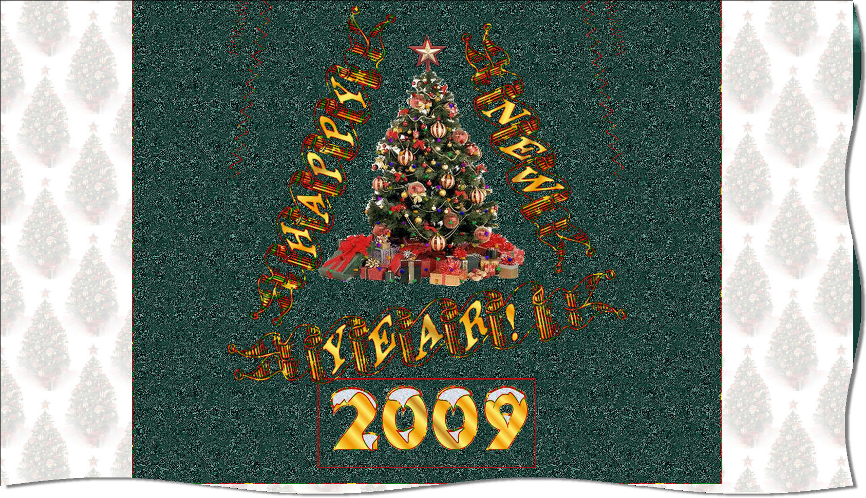 Новогодняя поздравительная открытка для OutlookExpress