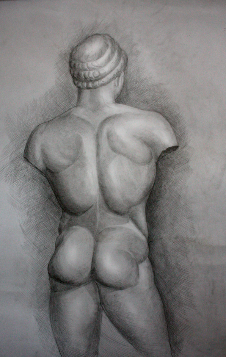 Фигура. Гипс. Каранадаш