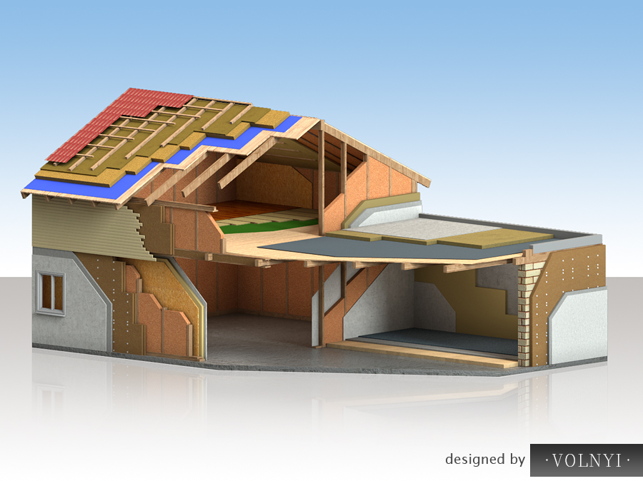 3D моделлинг демонстрационного домика