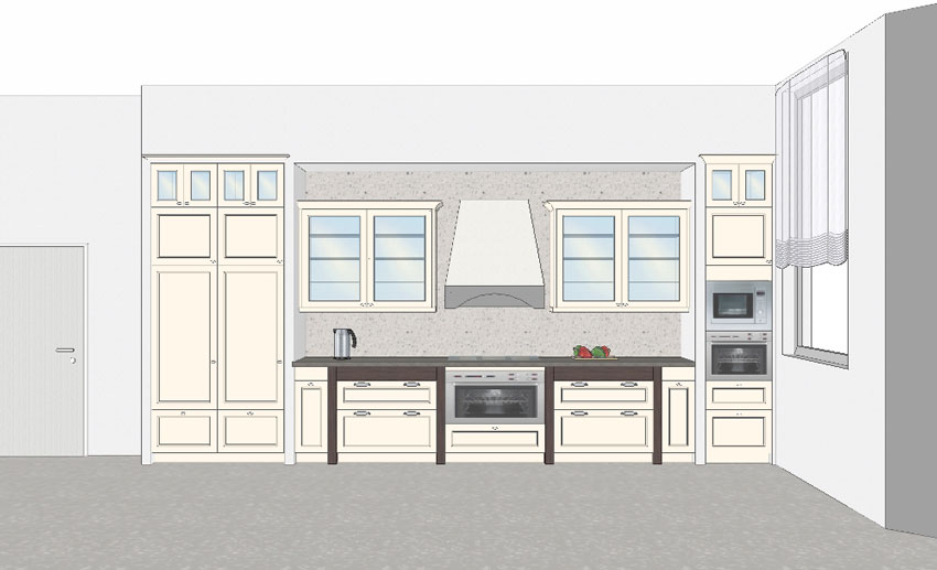 Боз-ар кухня - решение фасада кухни