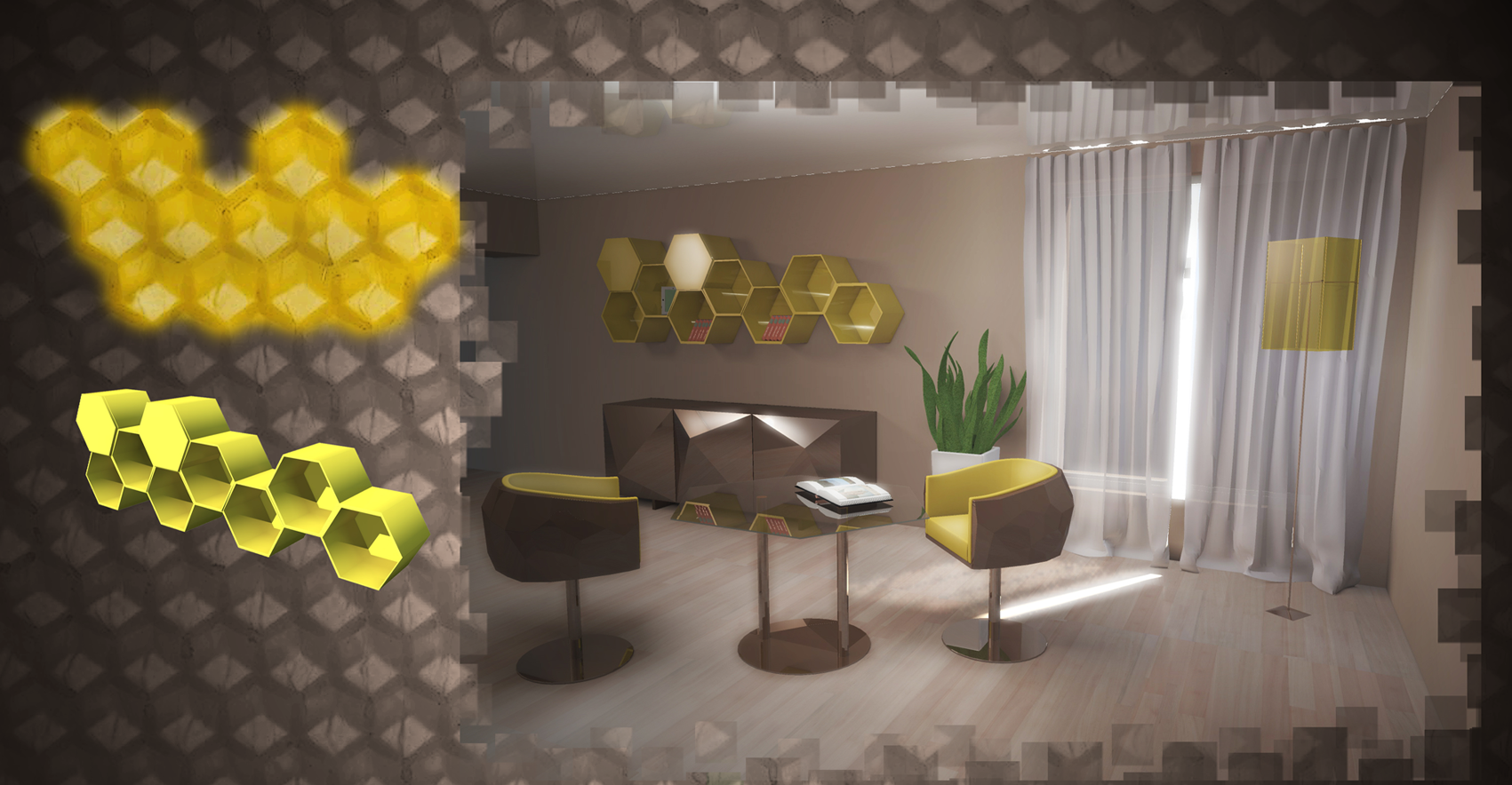 интерьер гостинной