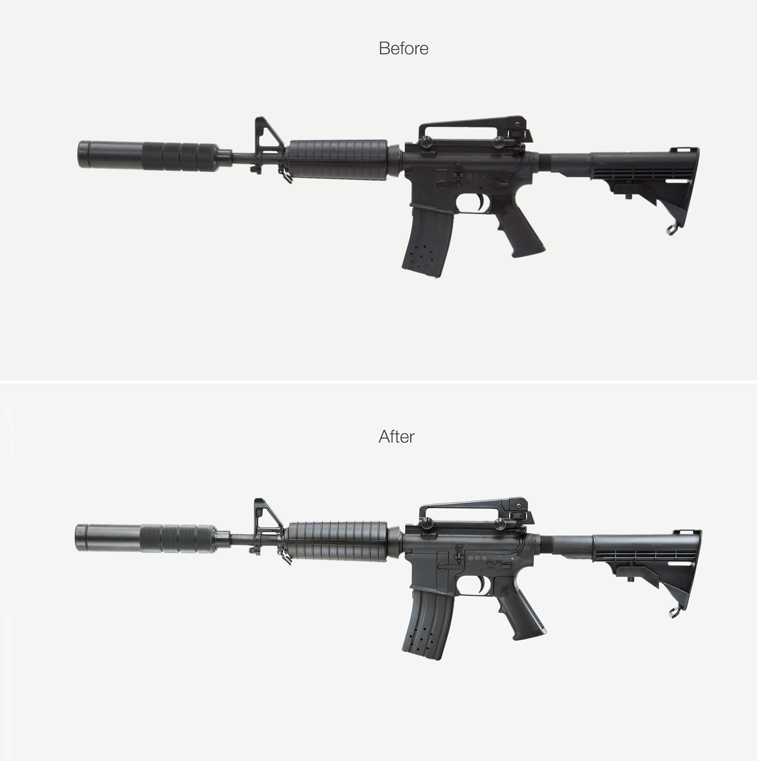 Ретушь и обработка фотографии с разным расположением источника света
