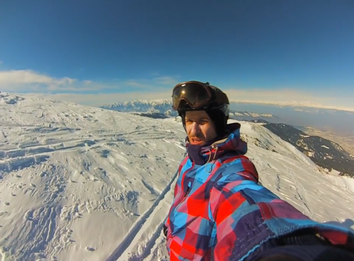 На сноуборде в Индии