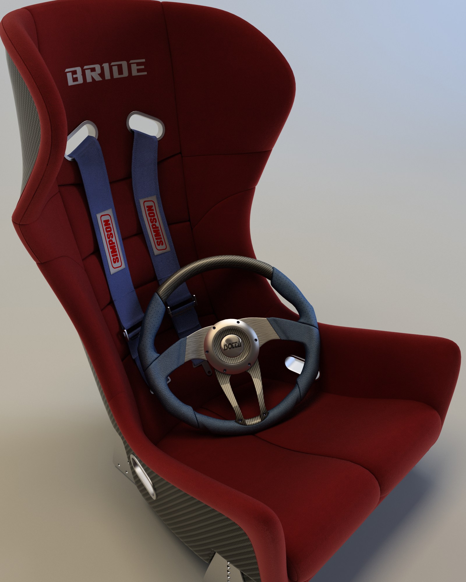 Сиденье и руль