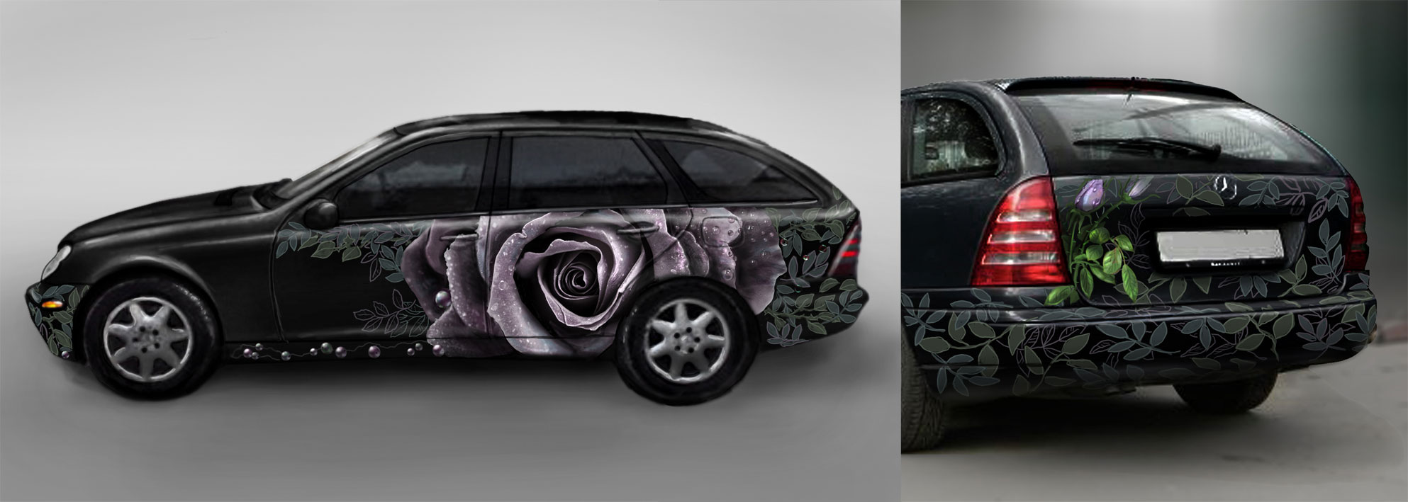 эскиз на мерс