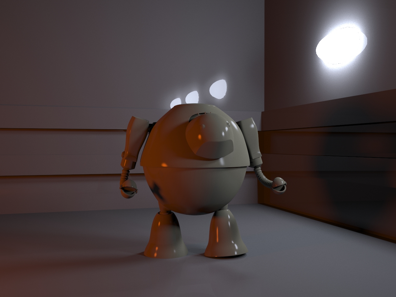 Робот, готовый для анимации