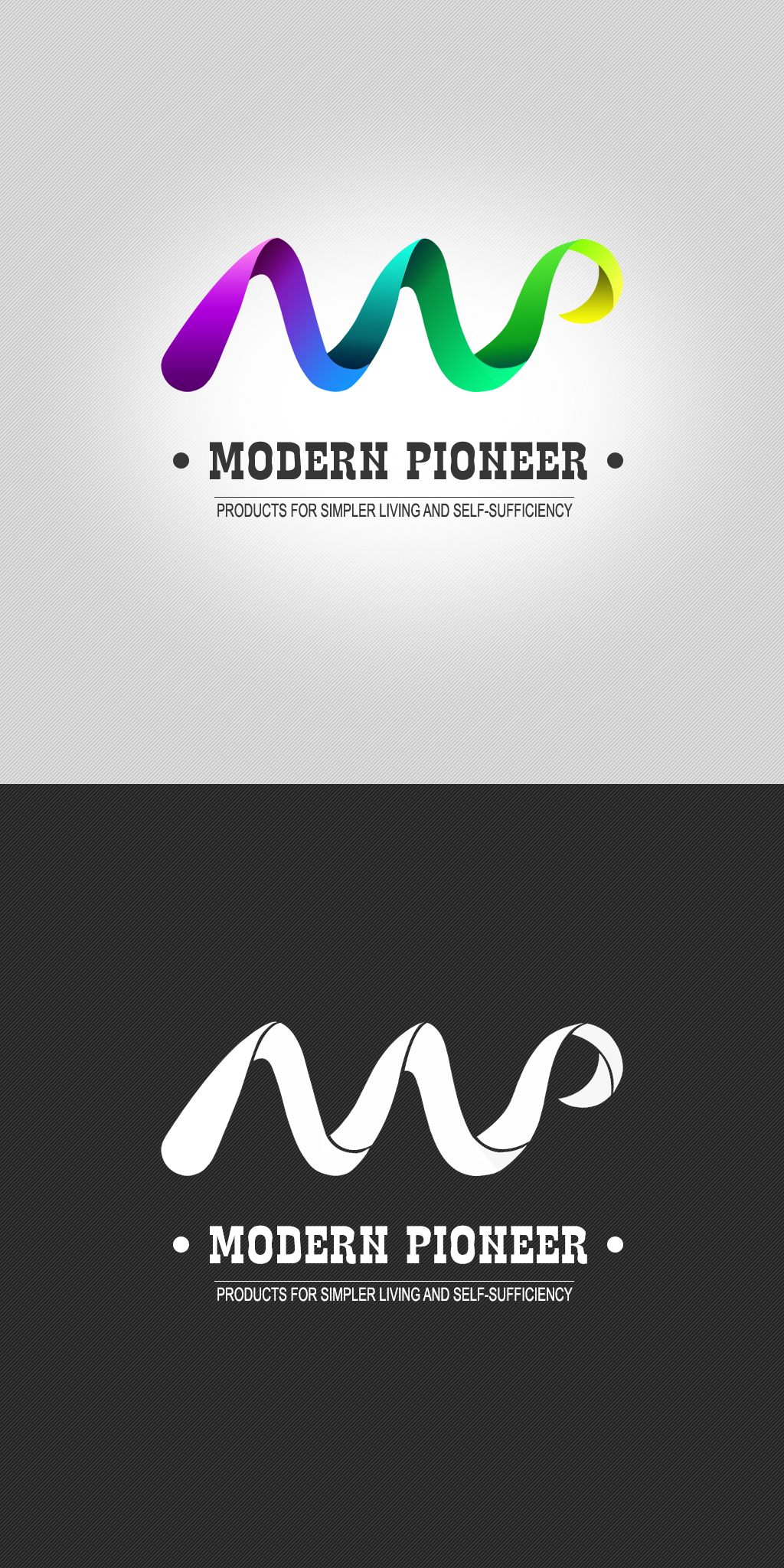 Concept logo Modern Pioneer