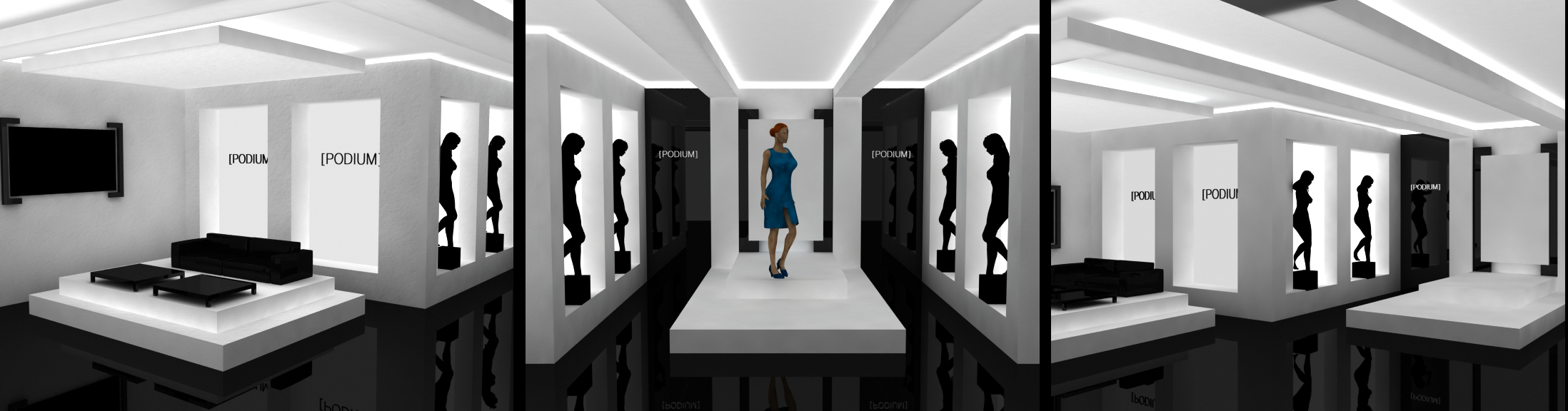 Концепция стилевого оформления магазина одежды >>